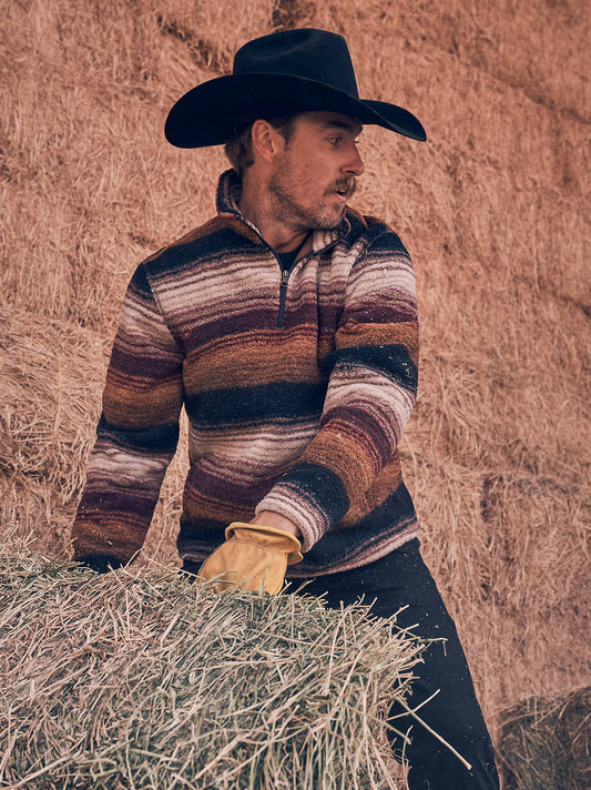 Wrangler Serape Hay Away Sherpa Pullover