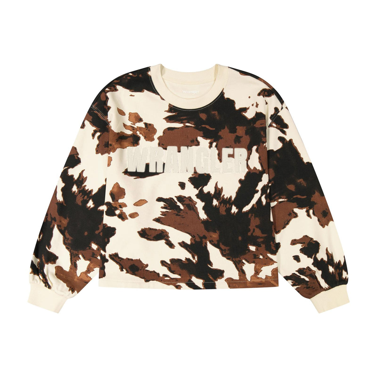Wrangler Cow Cropped Hoodie