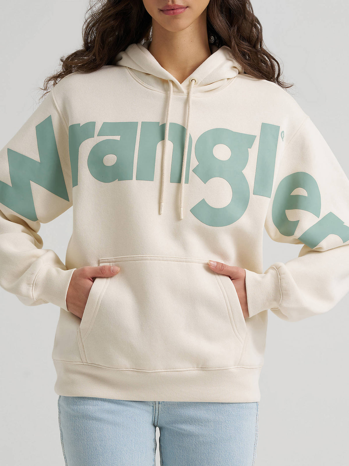 Wrangler Classic Bold Sage Logo Hoodie