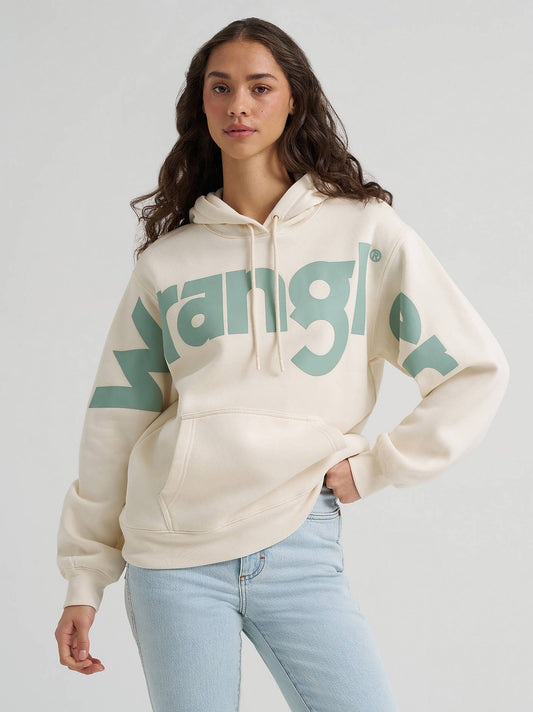 Wrangler Classic Bold Sage Logo Hoodie