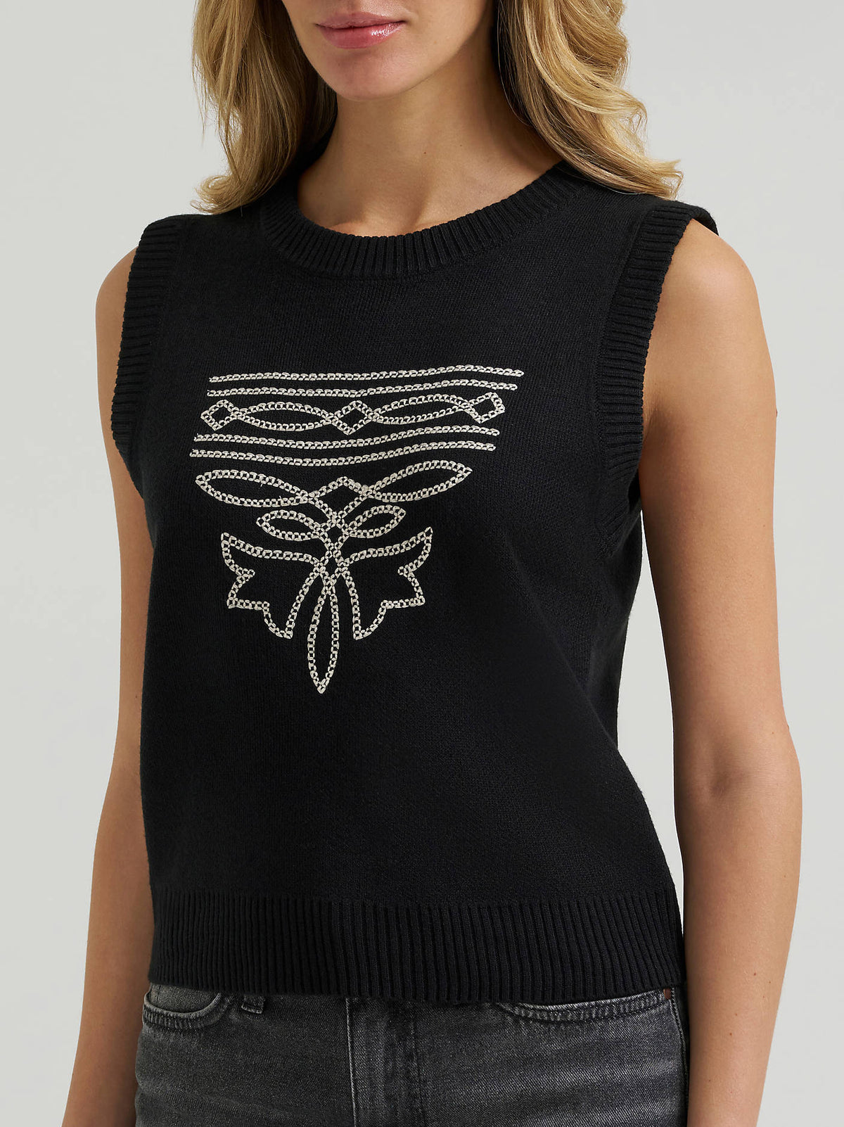 Bootstitch Black & White Vest