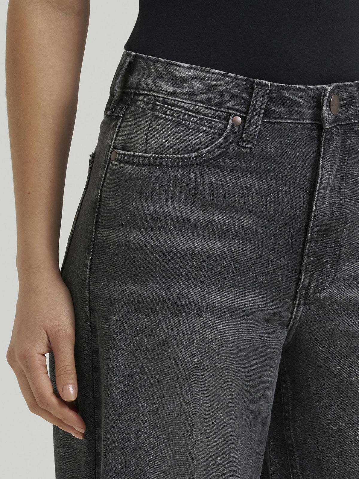Wrangler Punchy Charcoal Wide Leg