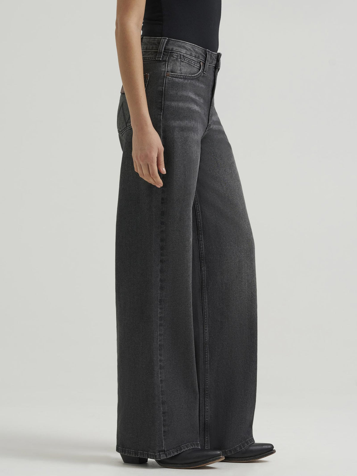 Wrangler Punchy Charcoal Wide Leg