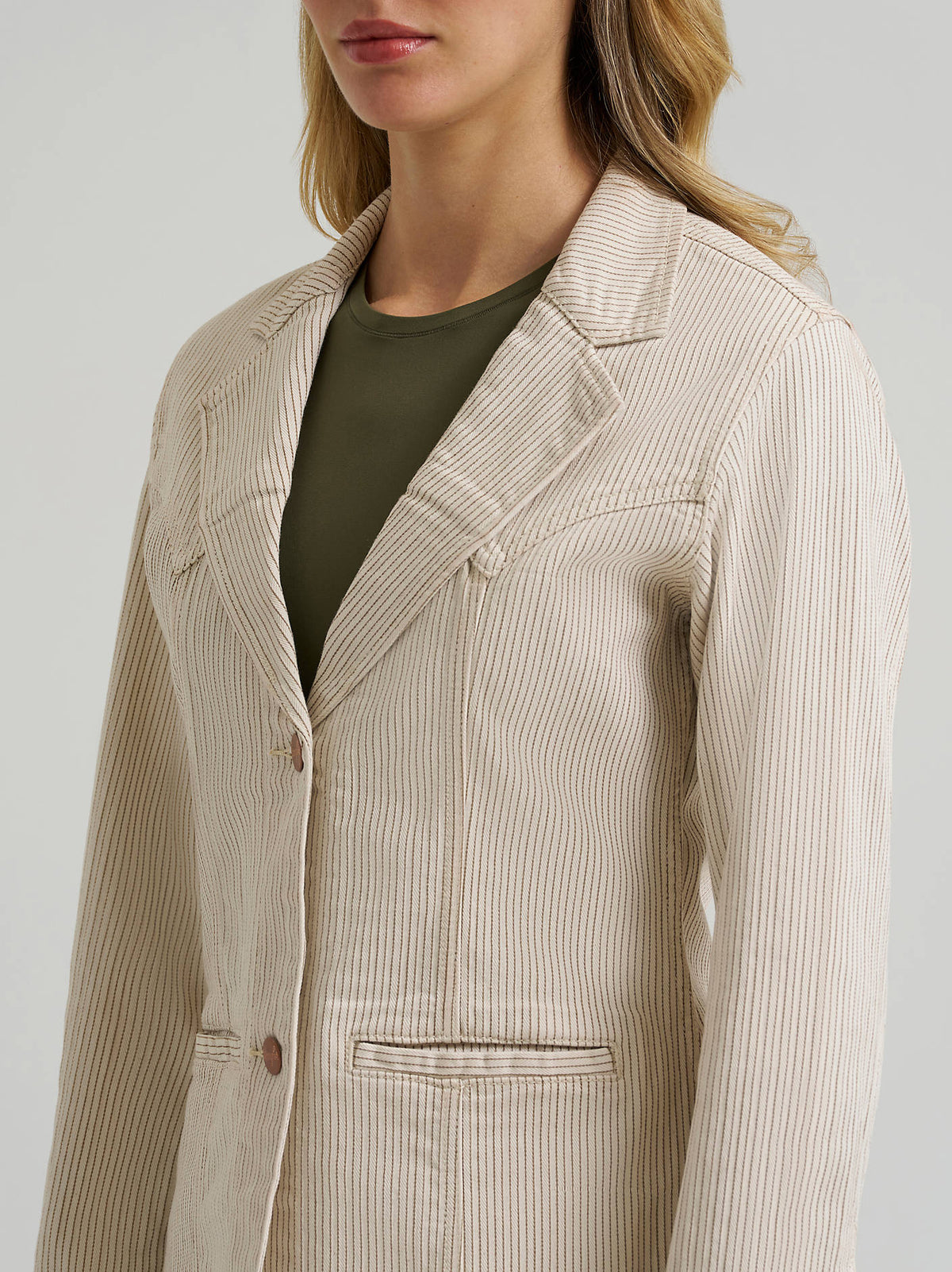 Beth Bronze Pinstripe Blazer