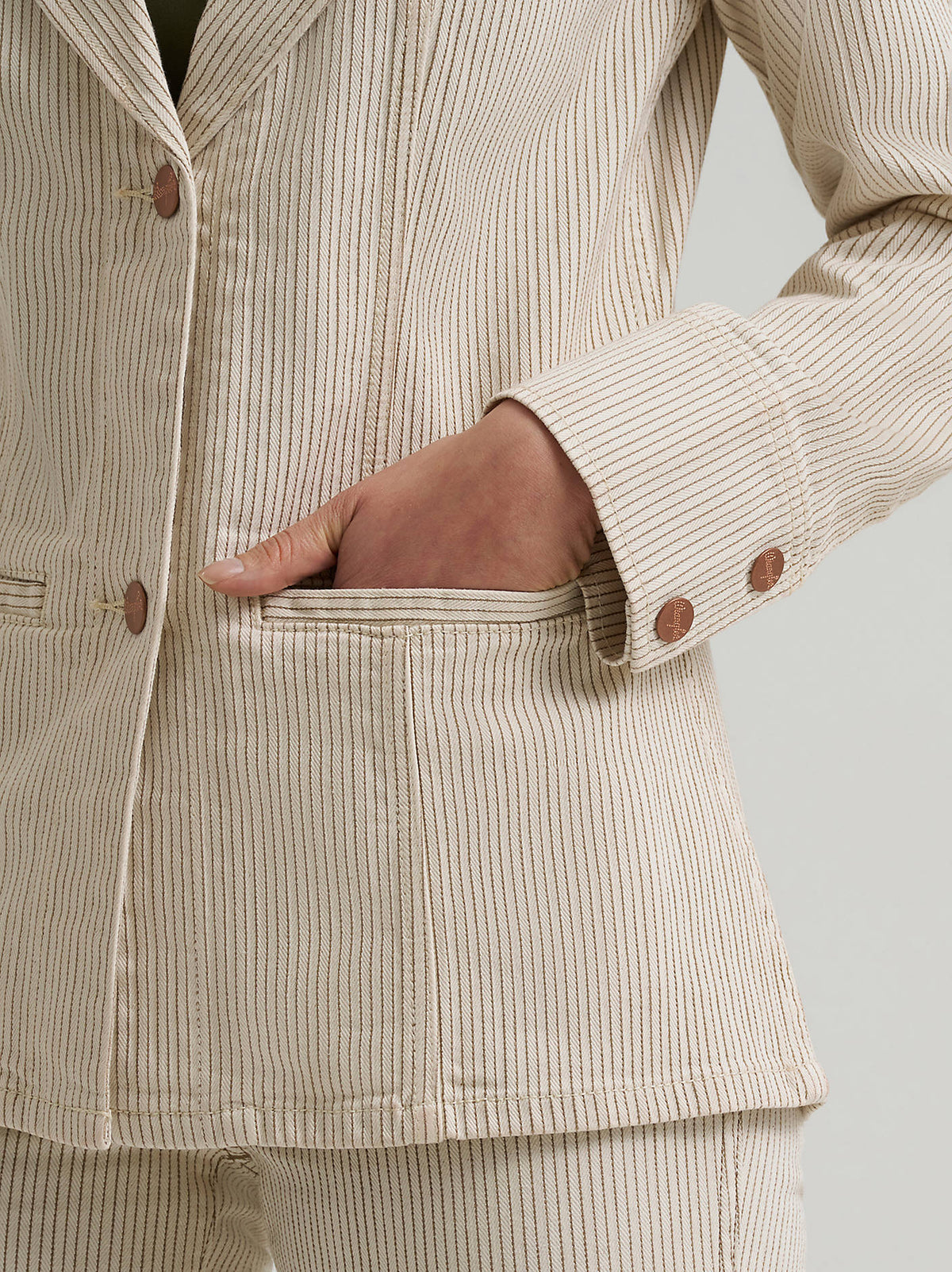 Beth Bronze Pinstripe Blazer