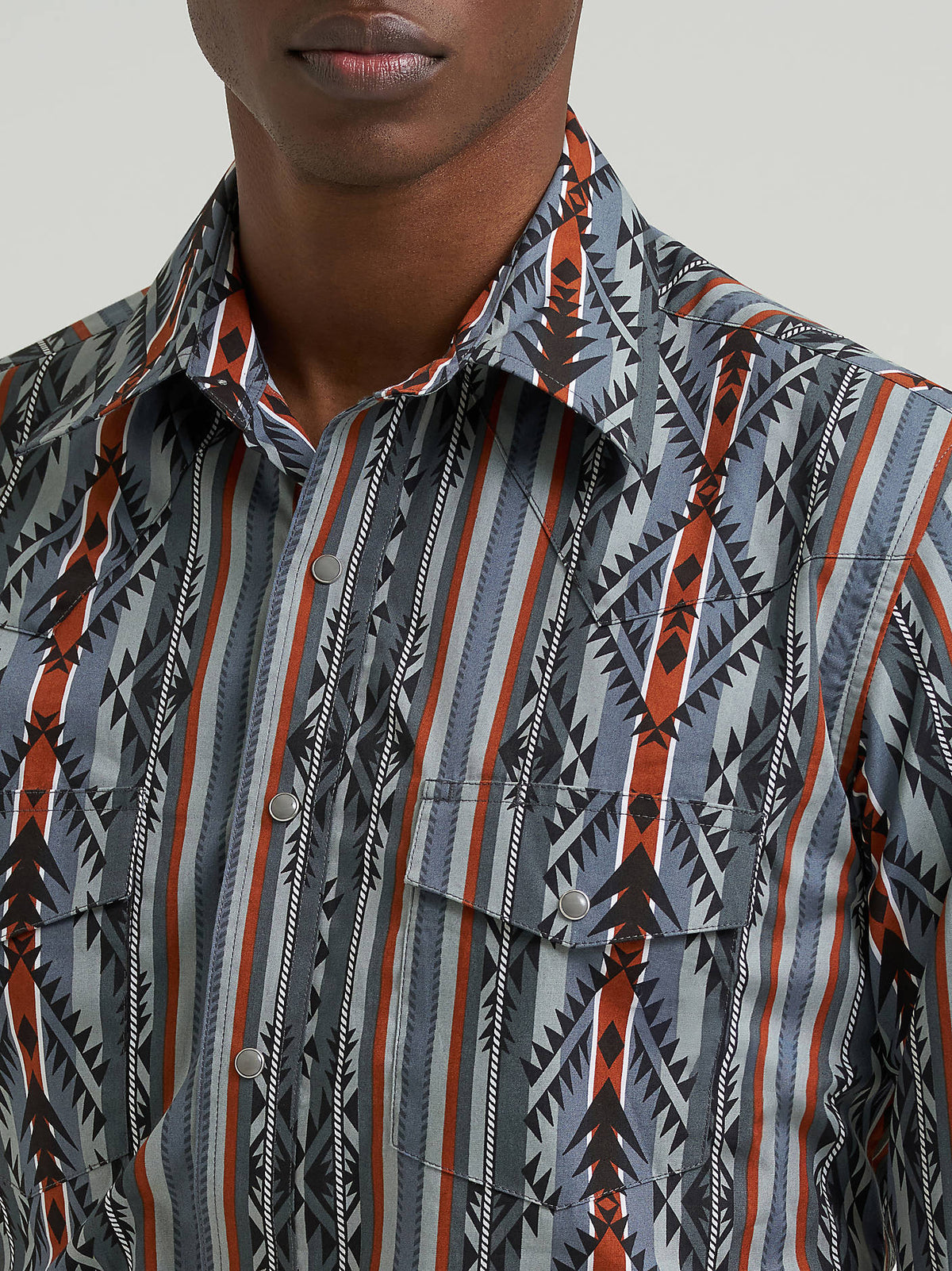 Wrangler Checotah Grey Snap Up