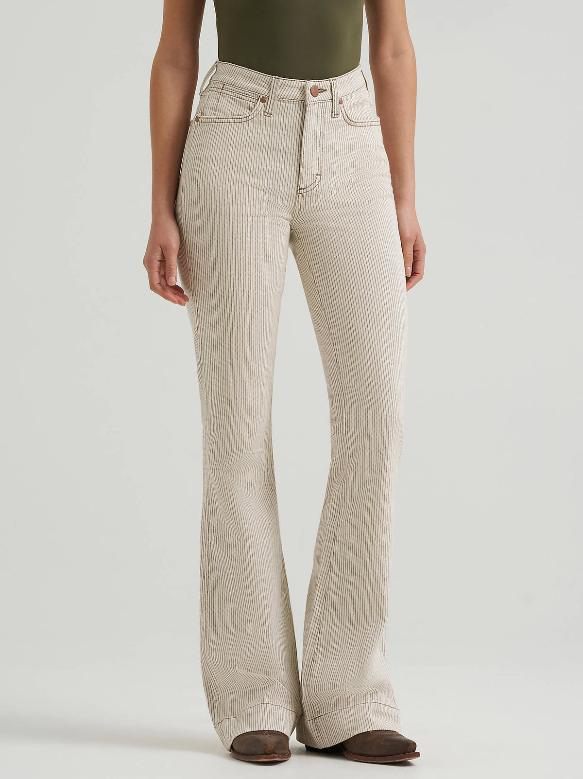 Beth Bronze Pinstripe Trouser