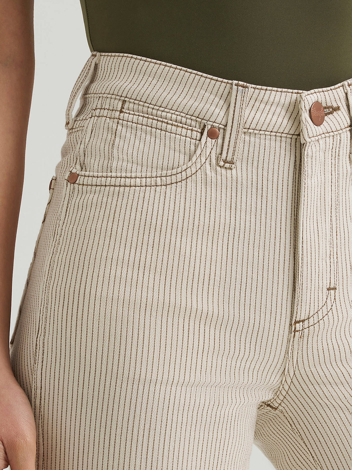 Beth Bronze Pinstripe Trouser