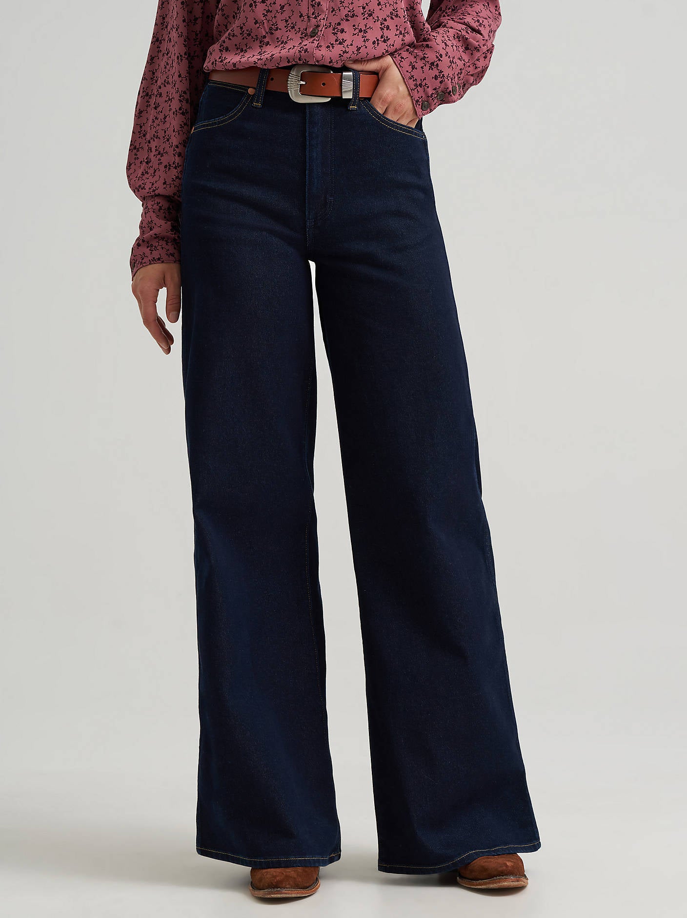 Wrangler Punchy Dark Satin Jeans