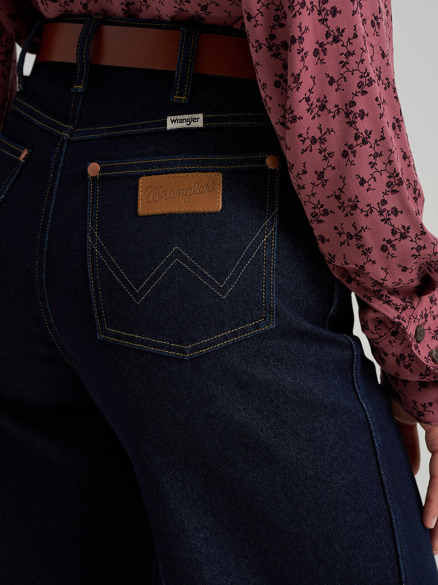 Wrangler Punchy Dark Satin Jeans