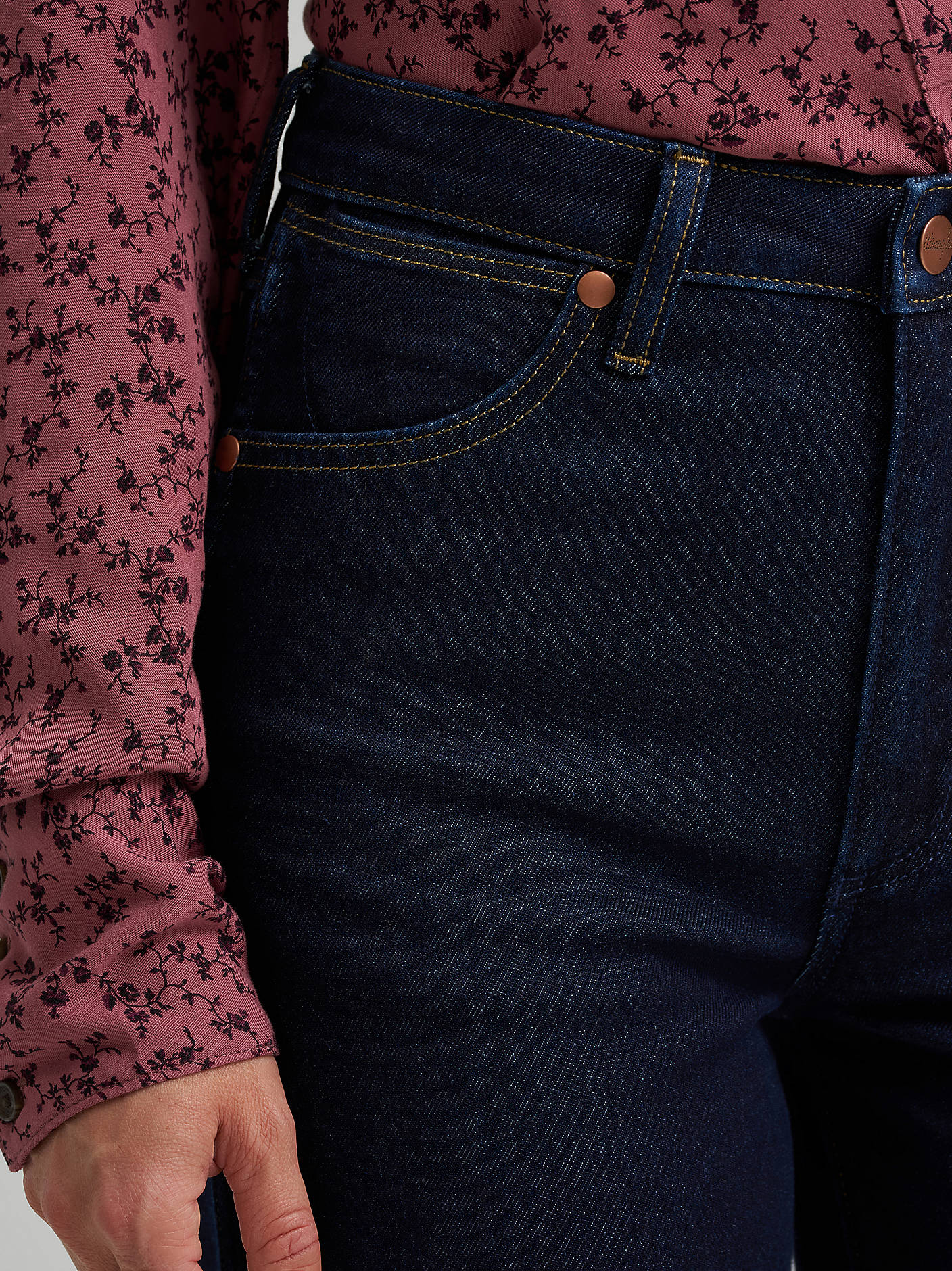 Wrangler Punchy Dark Satin Jeans