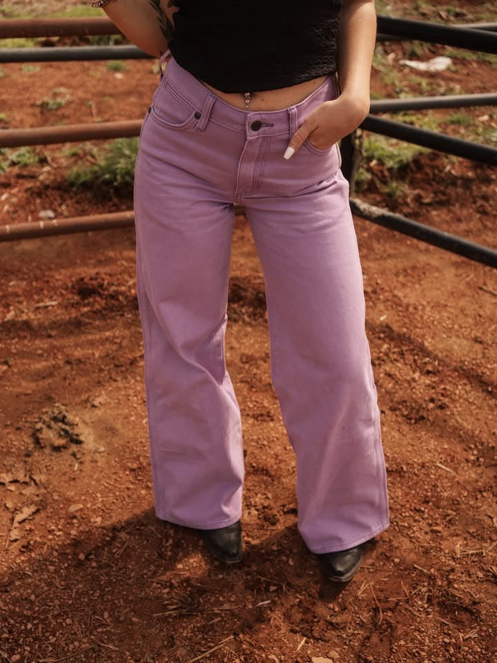 Wrangler Penelope Purple Wide Leg