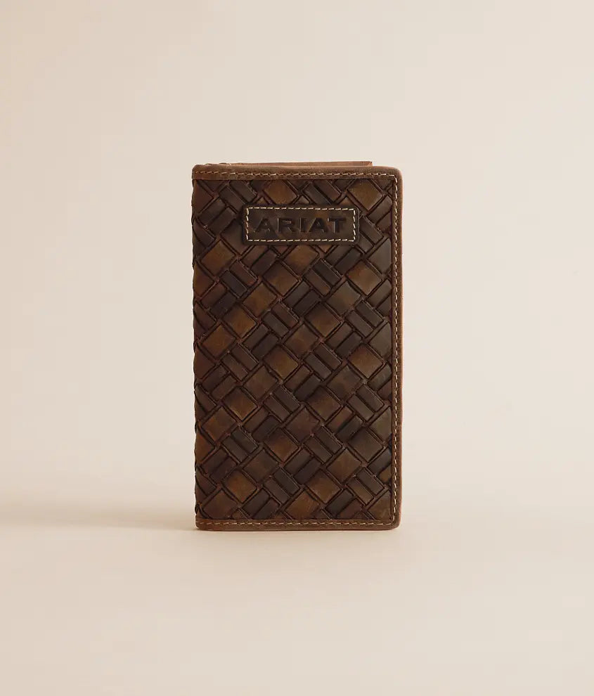 Rodeo Basket Weave Leather Wallet
