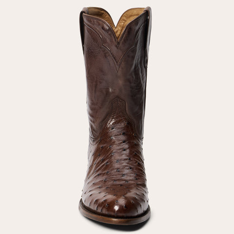 Stetson Austin Ostrich Roper Boots