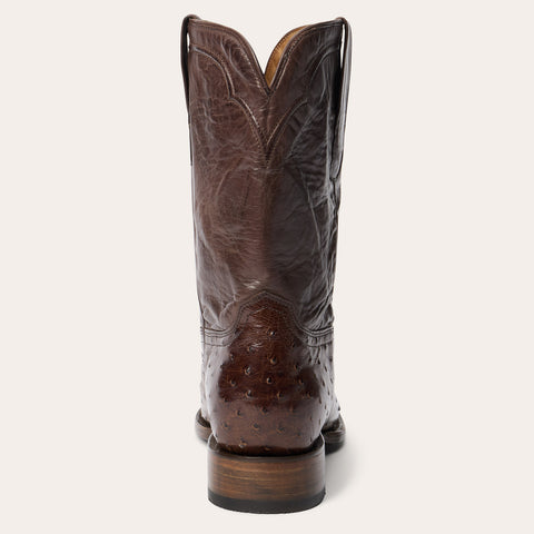 Stetson Austin Ostrich Roper Boots