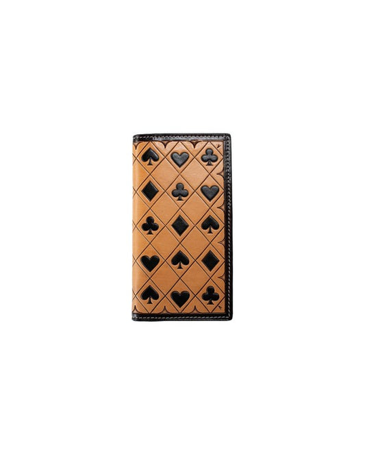 3D Men's Rodeo Card Suits Leather Wallet