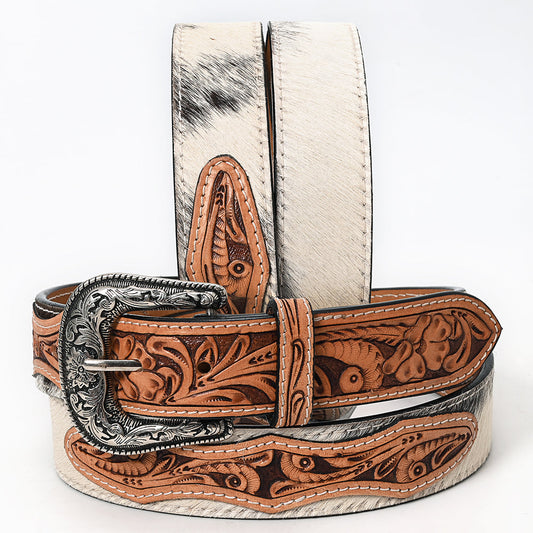 American Darling Brown & Floral Leather Belt