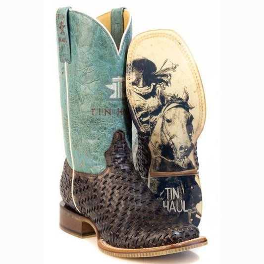 Tin Haul Intertwined Cowgirl Boots