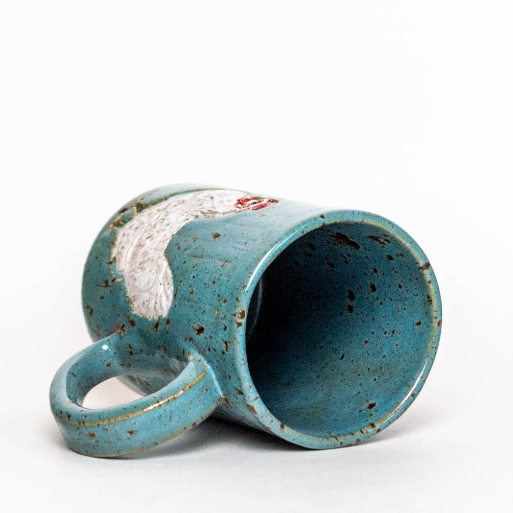 White Chicken Handmade Mug 14oz