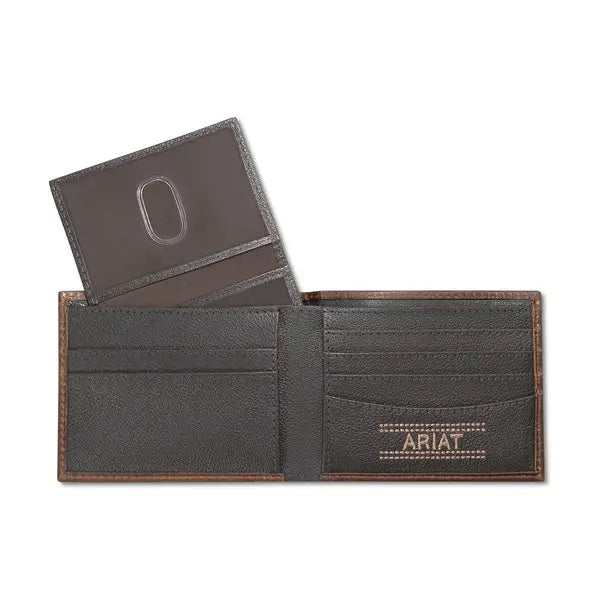Bifold Pass Case Wallet Brown