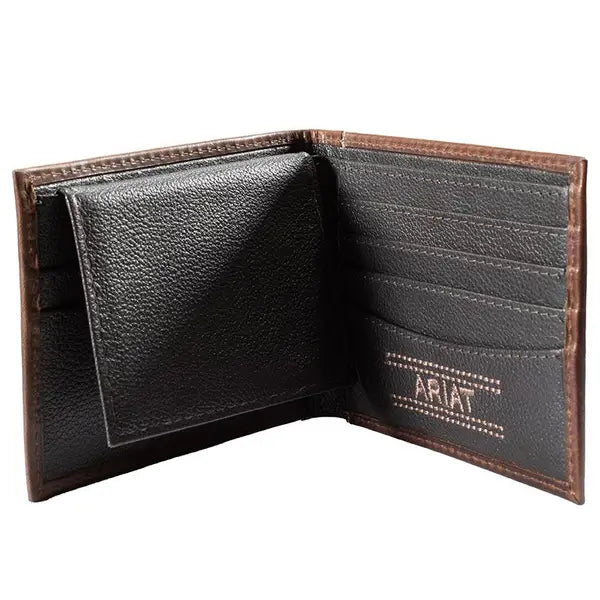 Bifold Pass Case Wallet Brown