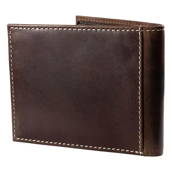 Bifold Pass Case Wallet Brown