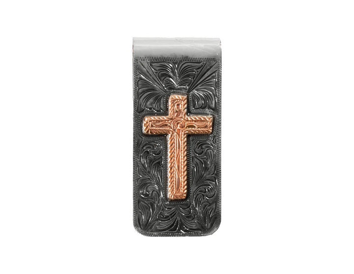 3D Copper Cross Money Clip