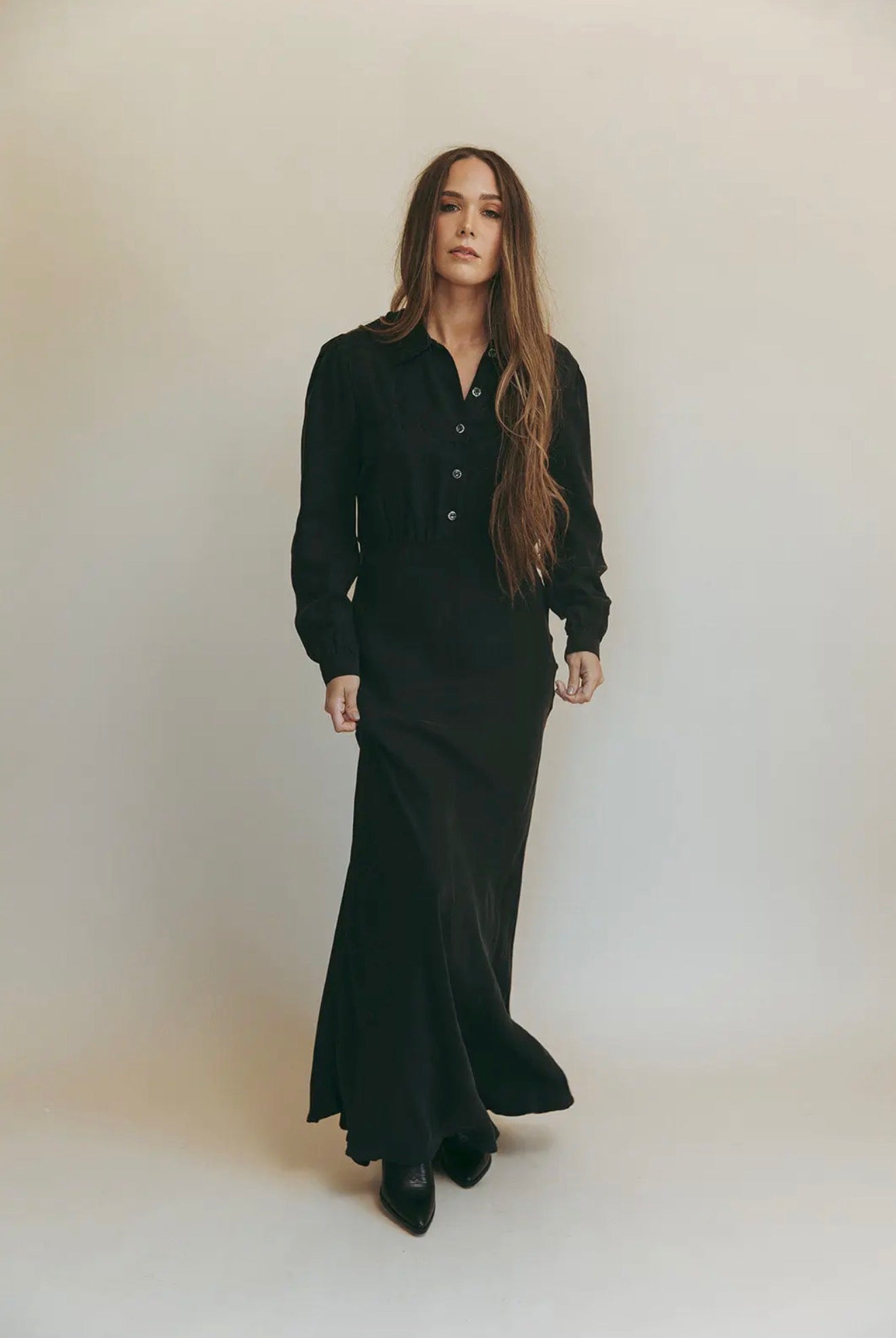Dahlia Dress - Washed Black