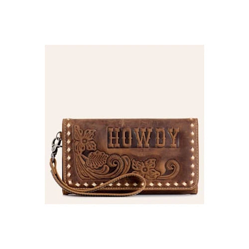 ARIAT MARGO STYLE WALLET MEDIUM BROWN