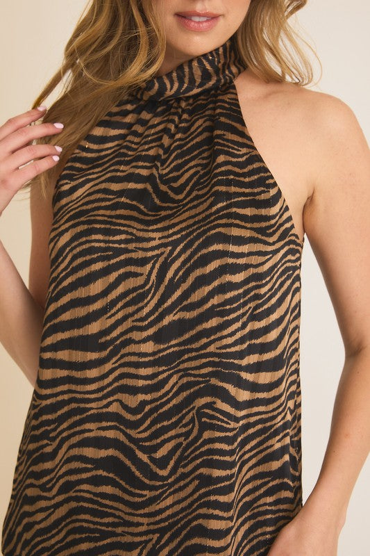 Tig Sleeveless Halter Top