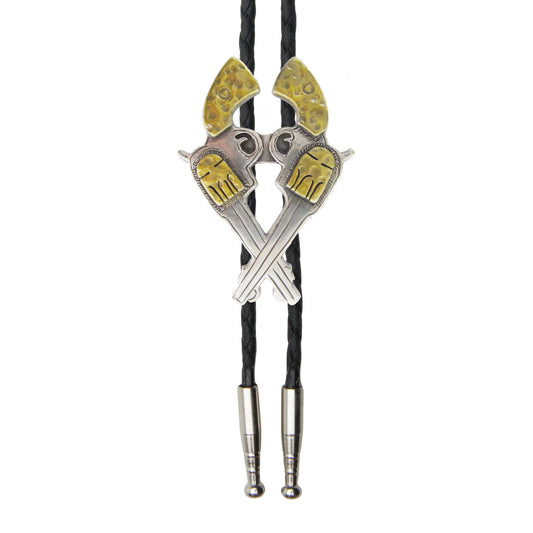Bolo Tie Double Pistols