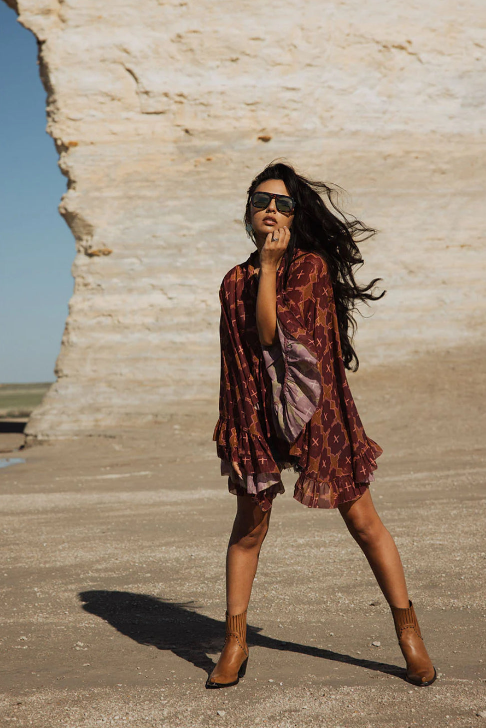 TAOS TOP - MAGENTA GEO