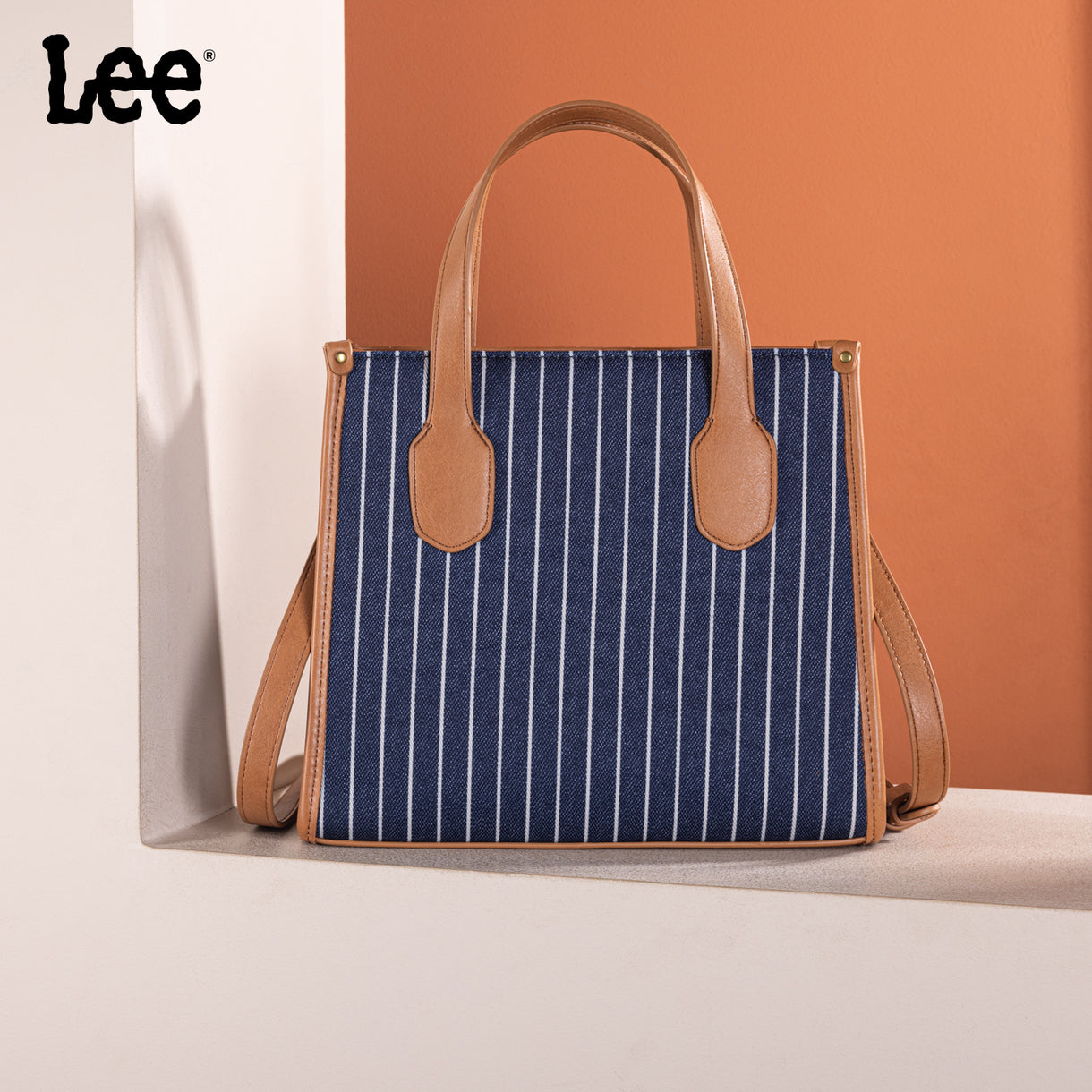 Lee Striped Canvas Tote