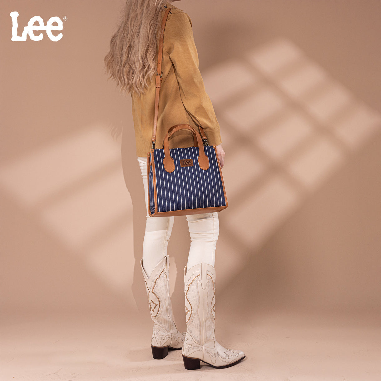 Lee Striped Canvas Tote