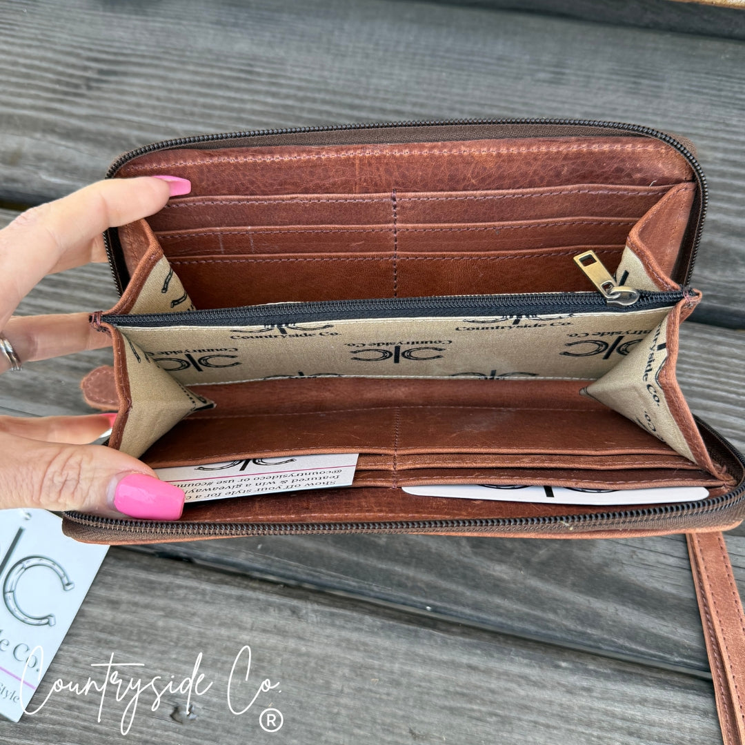 Stockdale Checkered Wallet Wristlet