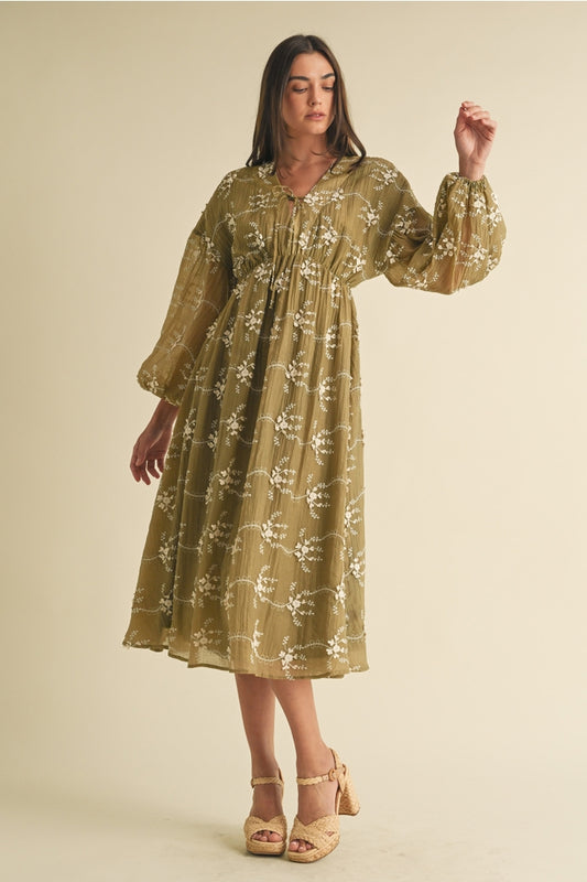 Meadow Embroidery Dress
