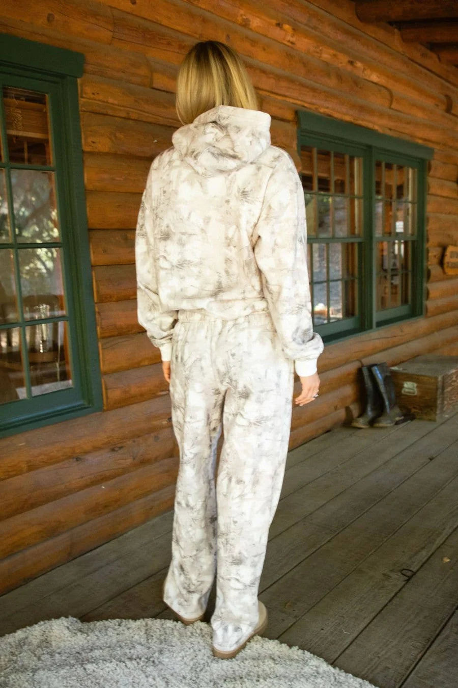 AVERY Light Woodland Camo Lounge Fleece Sweatpants