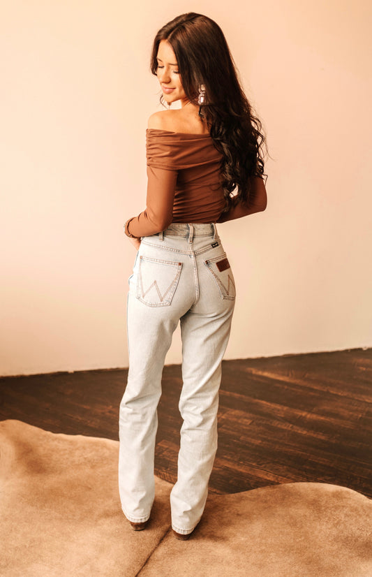 Wrangler Autumn Sky Bleach Bootcut