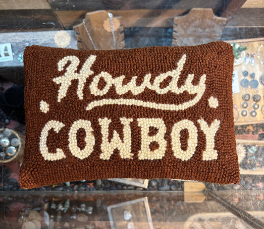 Howdy Cowboy Hook Pillow