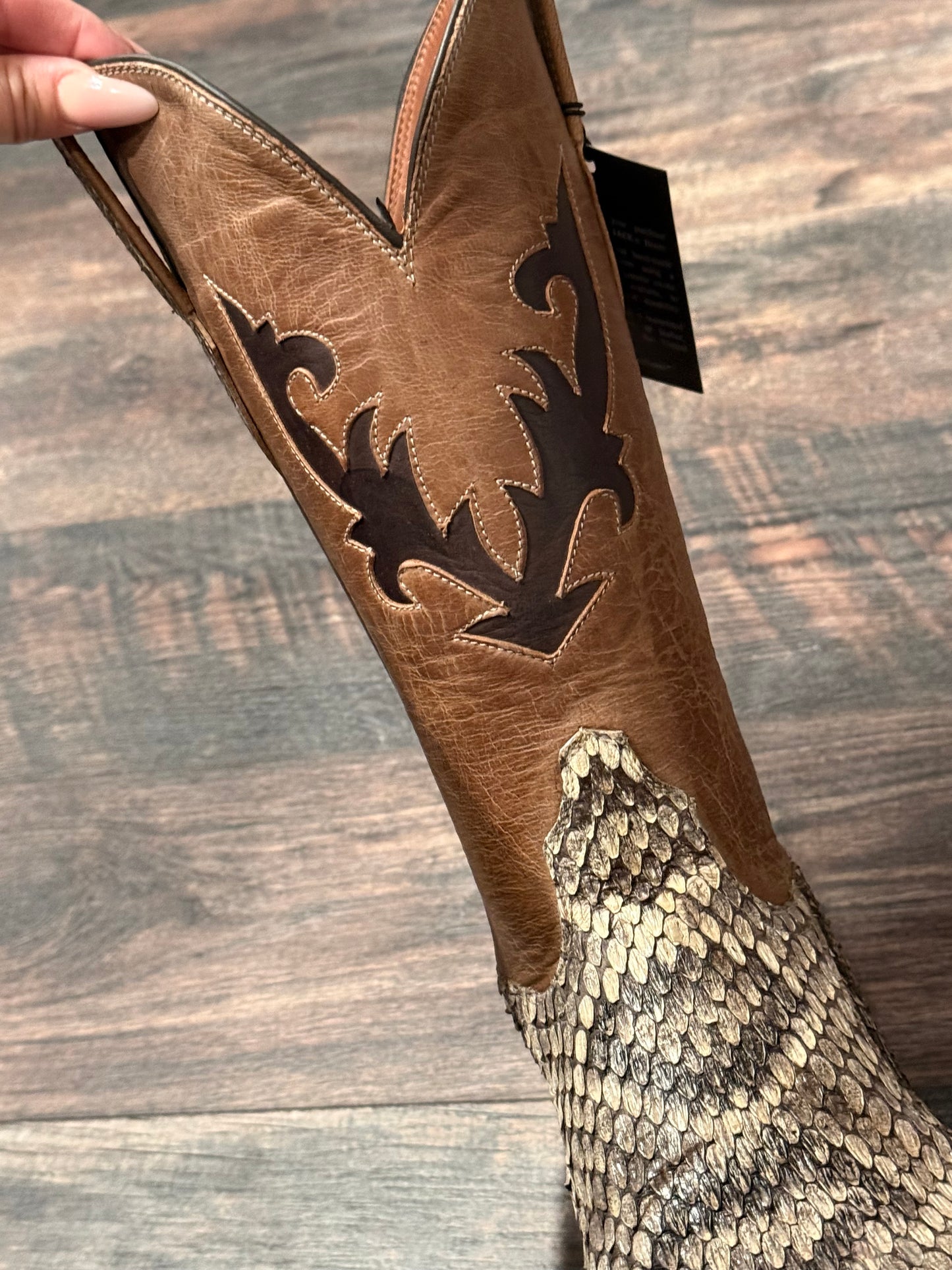 Black Jack Diamondback Rattle Snake Boots