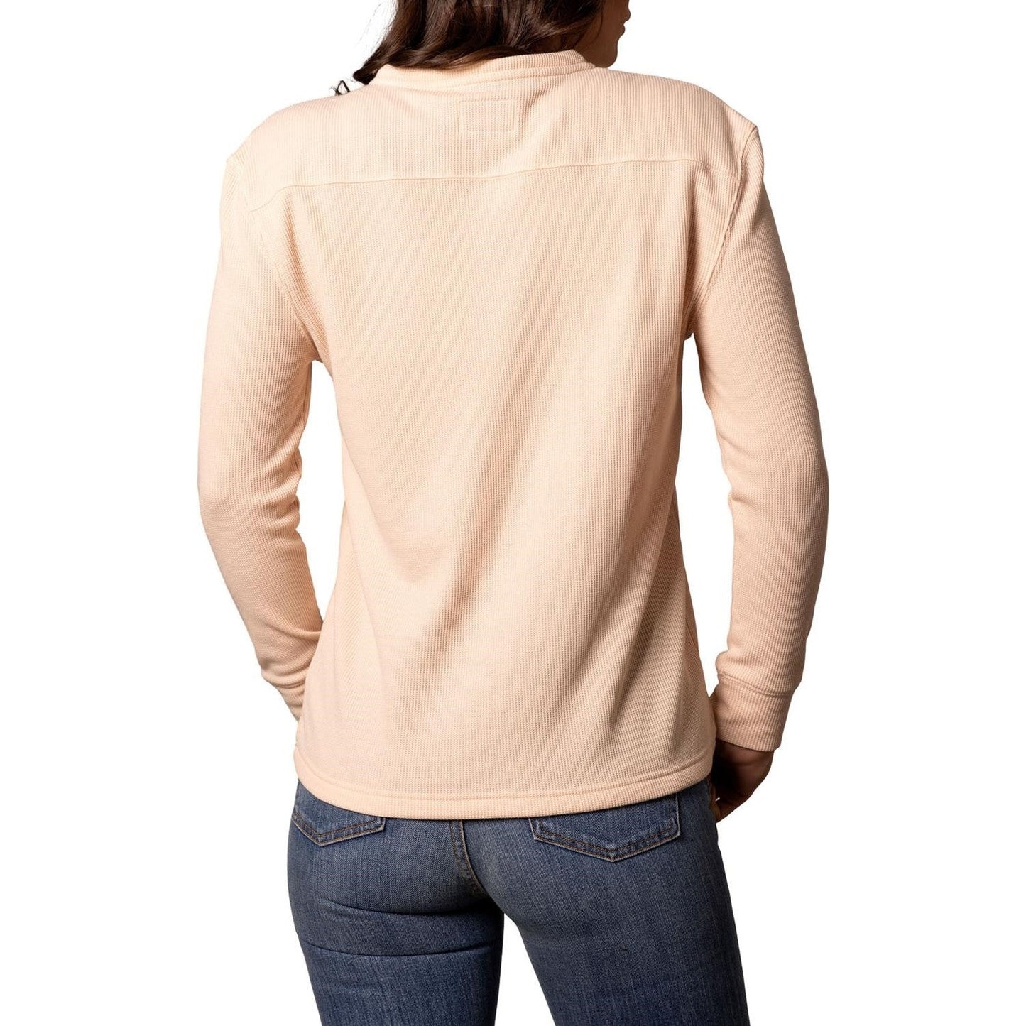 Kimes Wilma Peach Henley Pullover
