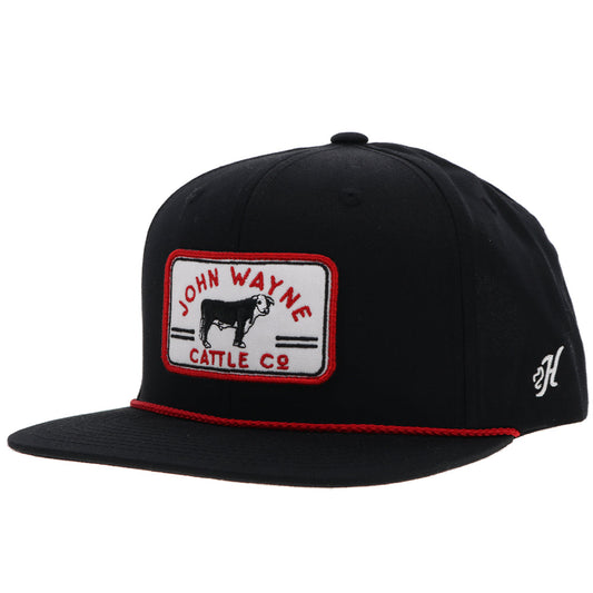 Hooey John Wayne 5 Panel Trucker Hat Black