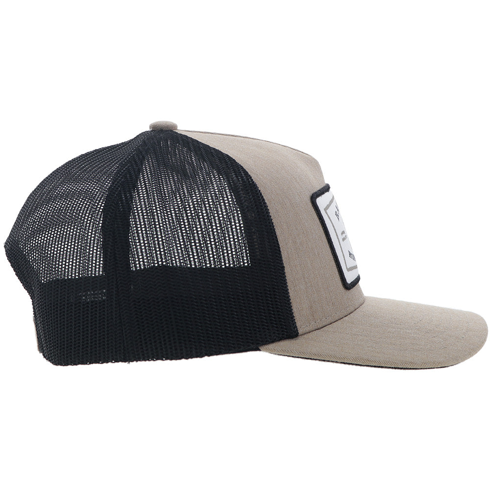 Hooey Rank Stock 5 Panel Trucker Hat Tan