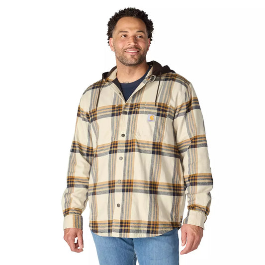 Carhartt Hamilton Plaid Shirt Jacket Cobblestone