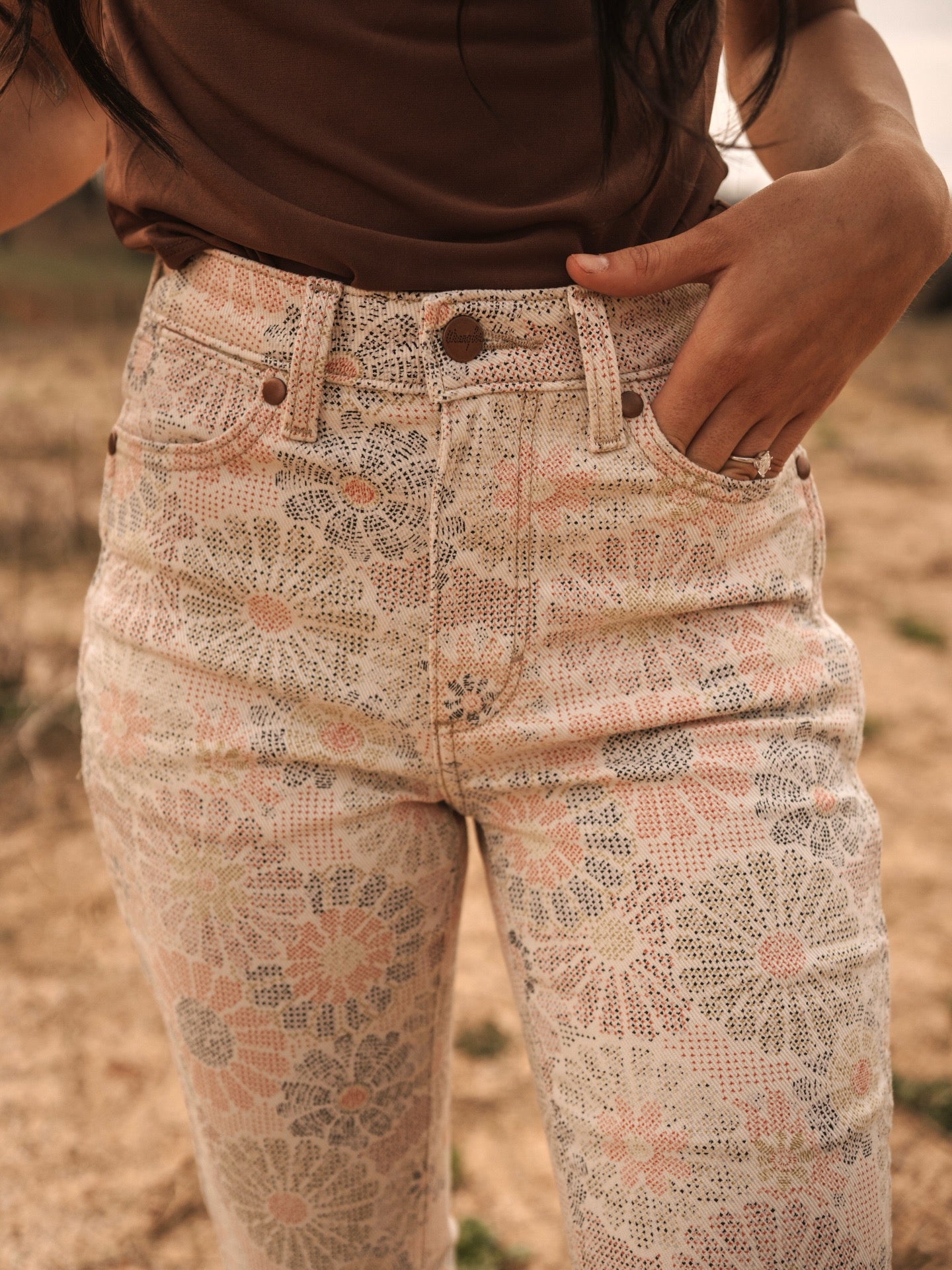 Wrangler Dusty Spring Flower Garden Bootcut