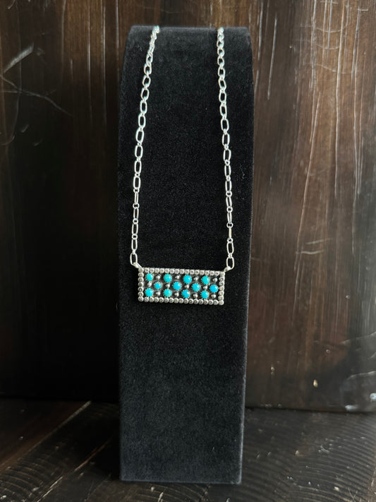 Authentic Hannah Turquoise Bar Necklace