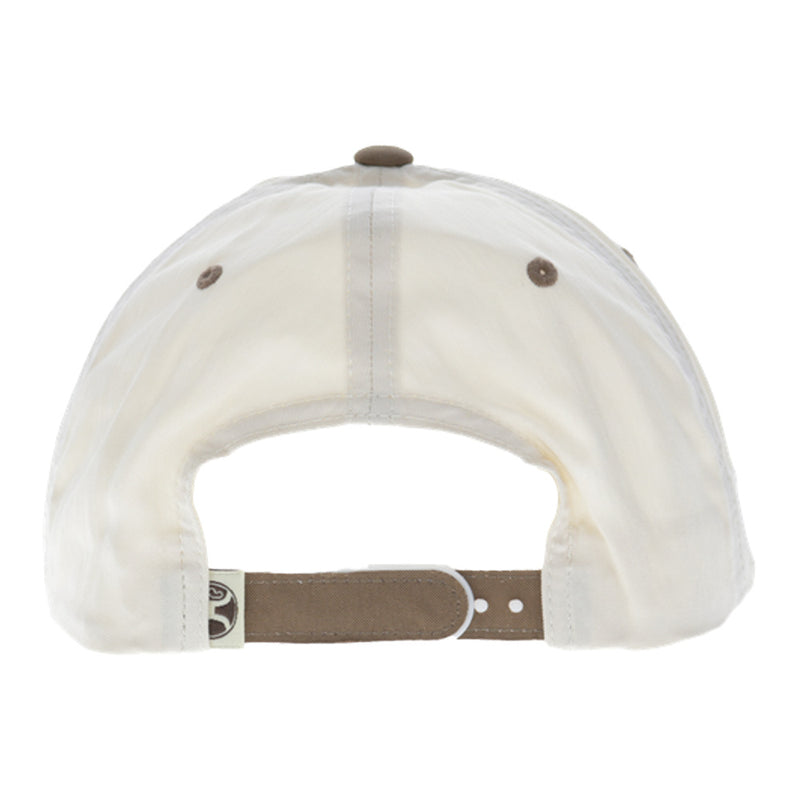 Hooey Mark Out 5-Panel Full Surround Snapback Hat Cream/Brown