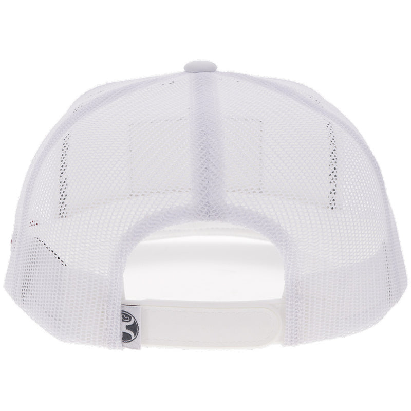 Hooey "Liberty Roper" White w/ Flag Patch Hat