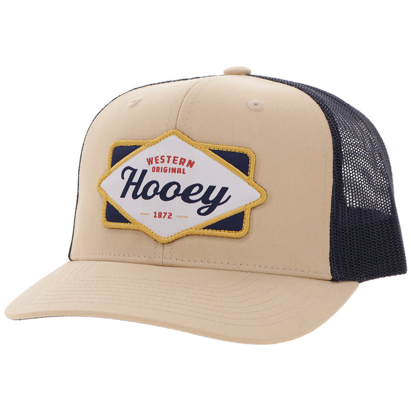 Hooey Diamond Hat Tan/Navy
