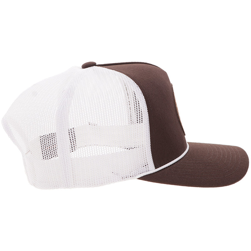 Hooey Quanah Hat Brown/White W/Circle Patch
